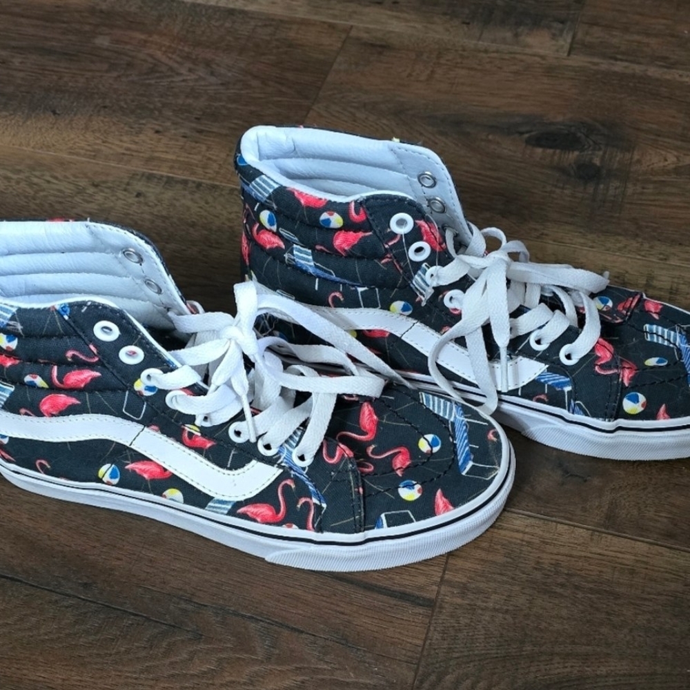 Vans Flamingo Pattern High-Top Sneakers